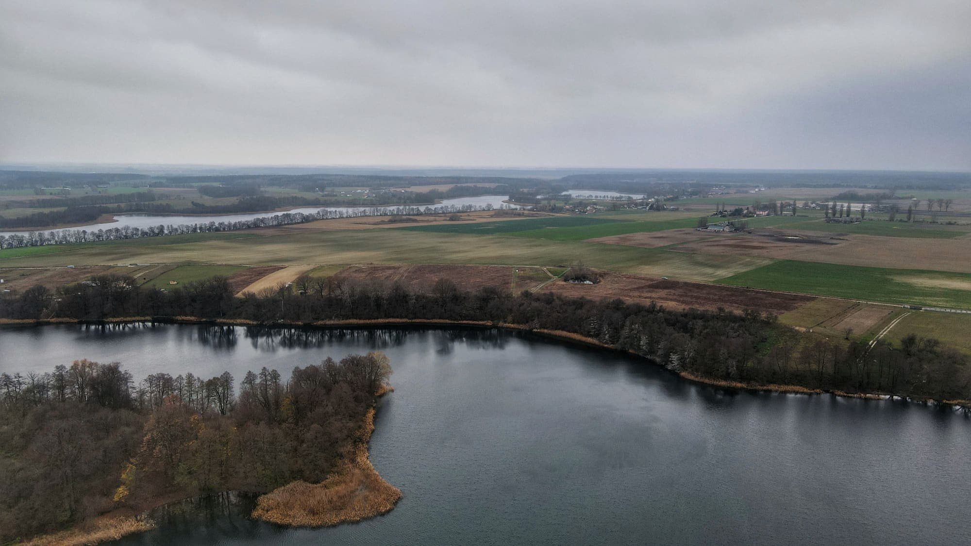 Dębowy Ostrów widok na działkę